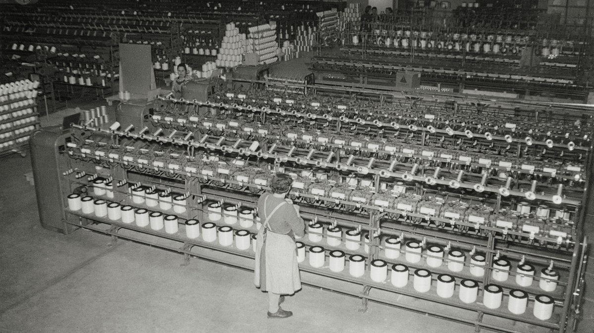 Garnproduktion ca. 1960