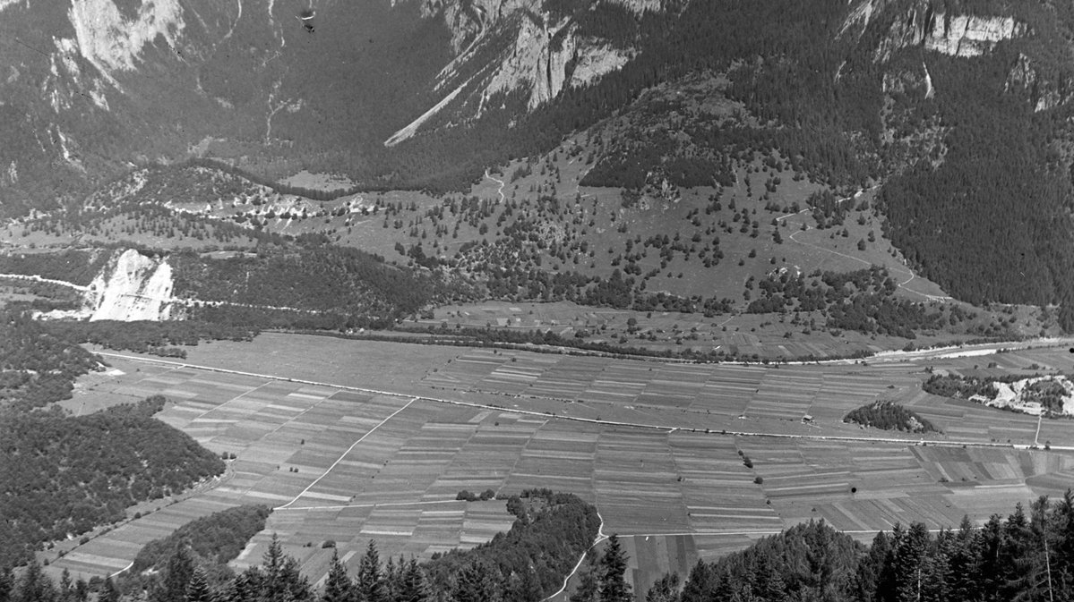 Das Gelände bei Domat/Ems 1920