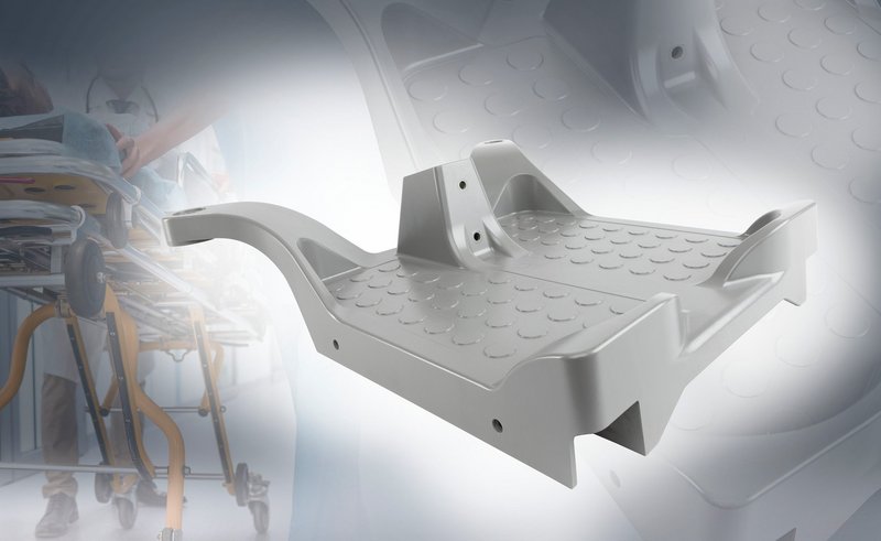 Safe footing for patients, with EMS specialty polymers